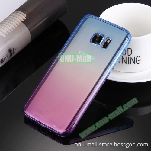 Protective Case for Samsung Galaxy S7 Case, ouble-sided Gradient Color TPU Cover for Galaxy S7